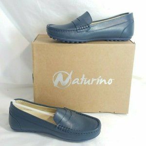 Naturino Piacenza Kids Loafers Navy Blue Leather